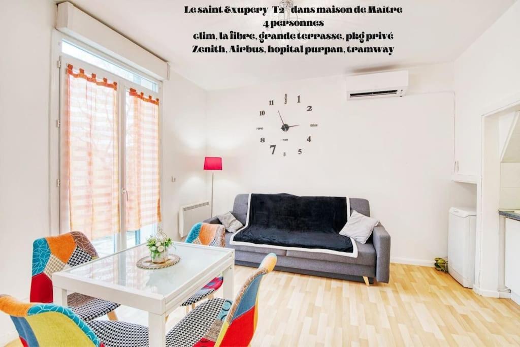 T2 Ds Villa-Terrasse-Clim-Pkg-Meet- Zenith-Odyssud Toulouse Extérieur photo